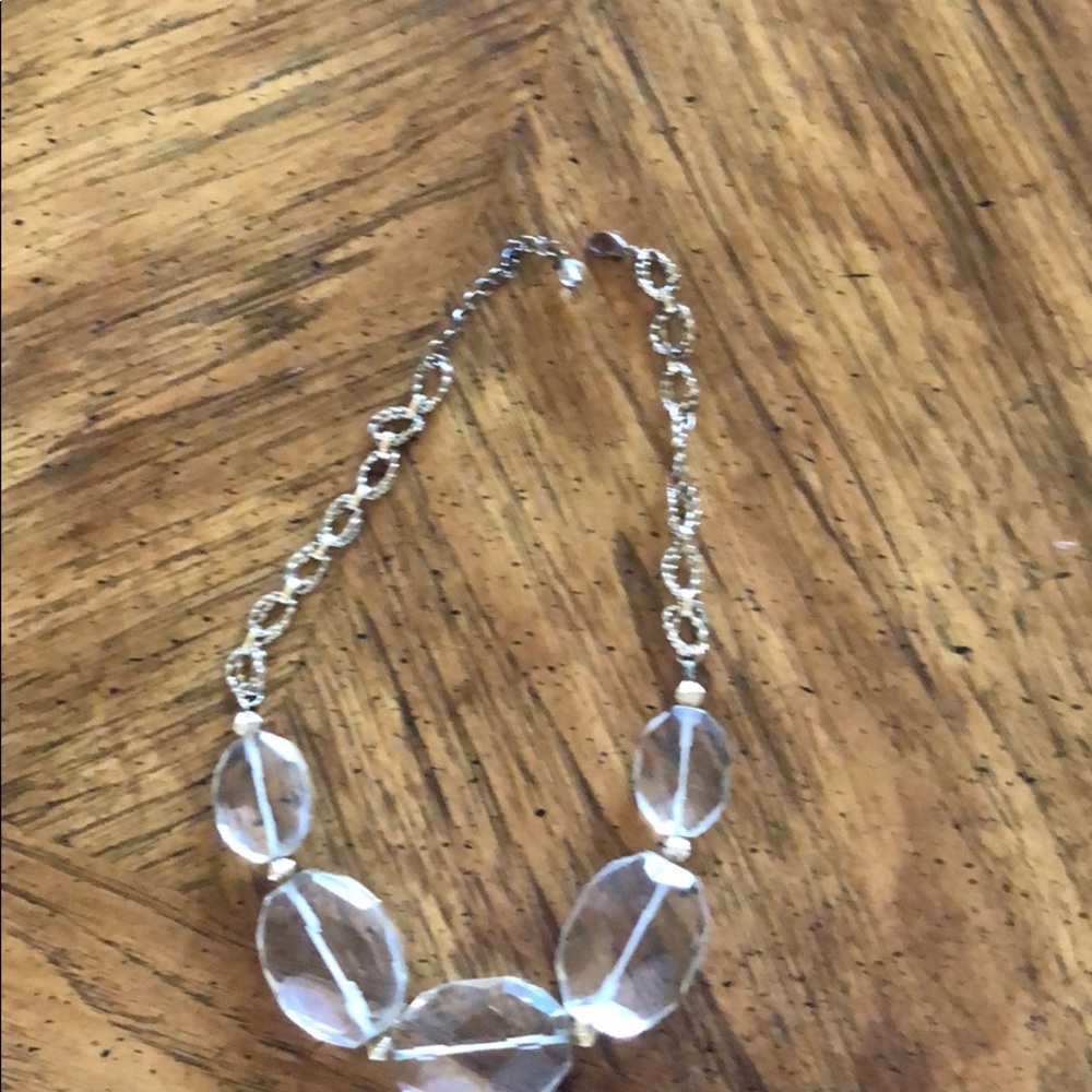Clear bead necklace